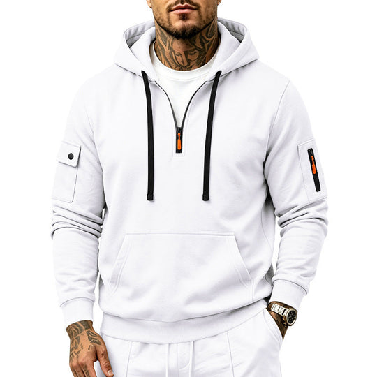 🖤Black Friday Sale:50% OFF🖤Men's Heavyweight Fleece Lined Hooded Sweatshirt Loose Fit Casual Workwear for Autumn and Winter