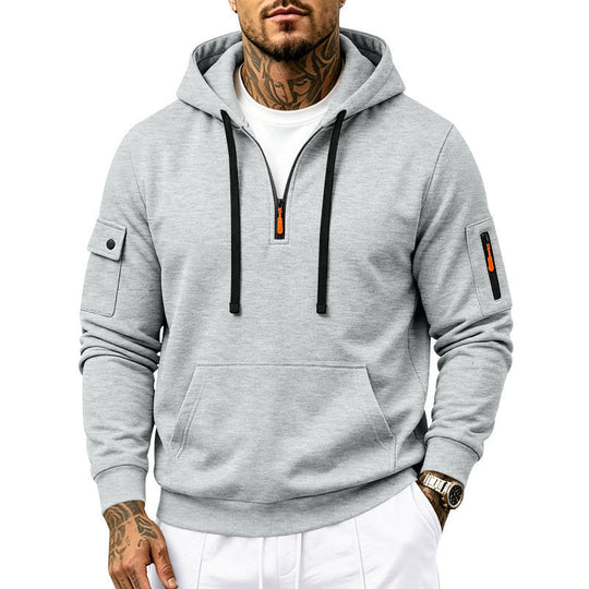 🖤Black Friday Sale:50% OFF🖤Men's Heavyweight Fleece Lined Hooded Sweatshirt Loose Fit Casual Workwear for Autumn and Winter