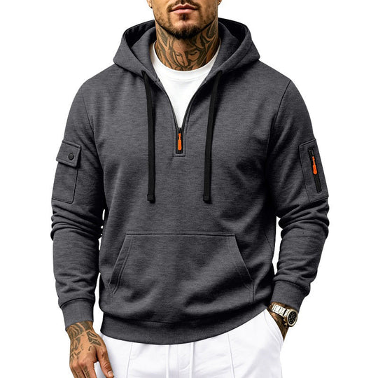 🖤Black Friday Sale:50% OFF🖤Men's Heavyweight Fleece Lined Hooded Sweatshirt Loose Fit Casual Workwear for Autumn and Winter
