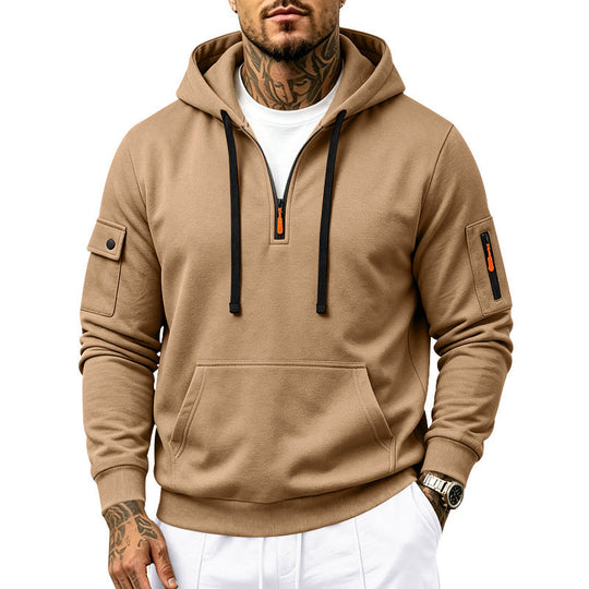 🖤Black Friday Sale:50% OFF🖤Men's Heavyweight Fleece Lined Hooded Sweatshirt Loose Fit Casual Workwear for Autumn and Winter