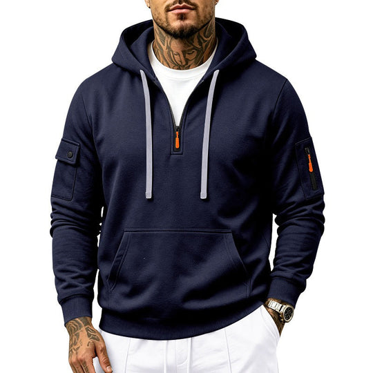 🖤Black Friday Sale:50% OFF🖤Men's Heavyweight Fleece Lined Hooded Sweatshirt Loose Fit Casual Workwear for Autumn and Winter