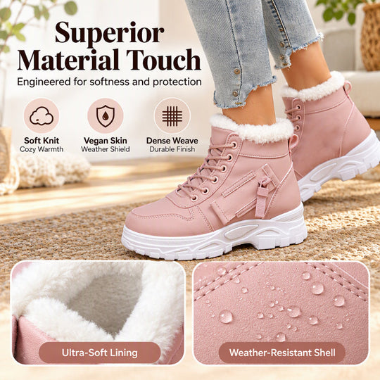 Women's Winter Warm Plush-Lined Ankle Boots