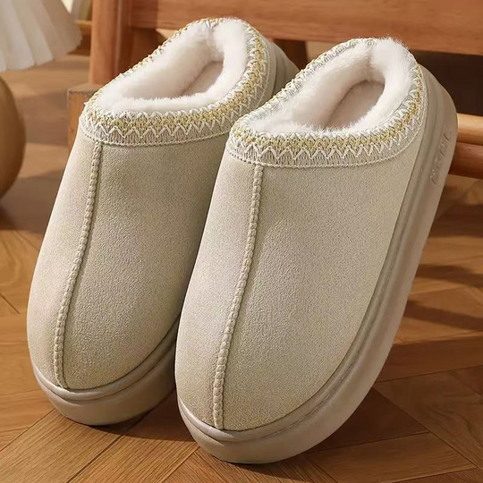 🖤Black Friday Hot Sale 50% OFF♟️Women’s Winter Closed Back House Slippers, Plush Fleece Lined, Thick Non-Slip Sole, Warm Cozy Indoor Home Slippers🥾