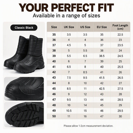 🖤Black Friday Sale:50% OFF🖤 ❄️Unisex Plush-Lined Waterproof Snow Boots