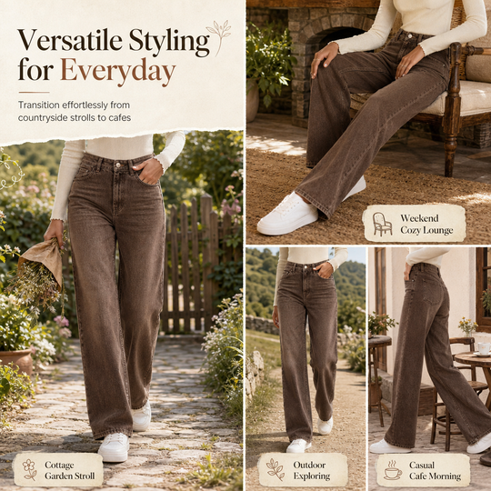 ✨ Relaxed & Trendy 💕 Women's Loose Fit Straight Leg Denim Jeans – Casual, Comfortable & Easy to Style 👖
