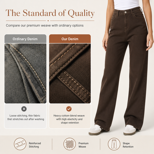 ✨ Relaxed & Trendy 💕 Women's Loose Fit Straight Leg Denim Jeans – Casual, Comfortable & Easy to Style 👖