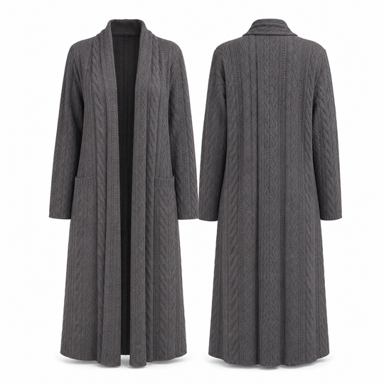 💖Black Friday Mega Deal – 50% off!💖Casual Solid Color Long Knit Cardigan Sweater