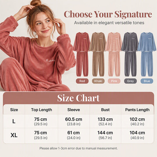 Women's Cozy Warm Coral Velvet Pajama Set
