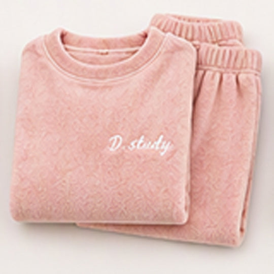Women's Cozy Warm Coral Velvet Pajama Set