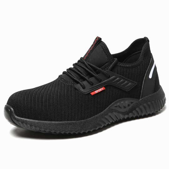 Men's Steel Toe Safety Shoes Breathable Work Boots Lightweight Puncture Resistant Protective Shoes