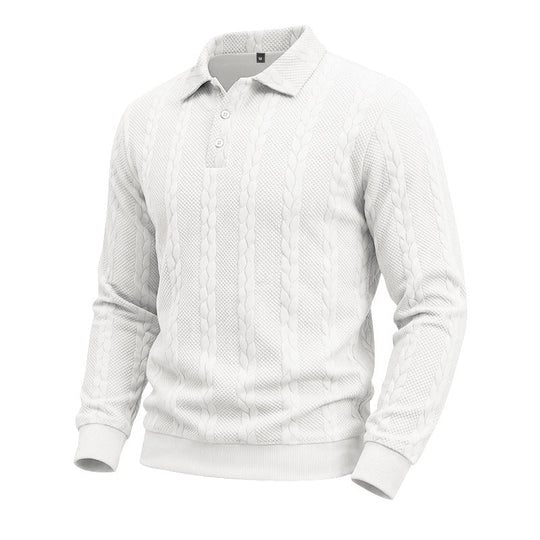 ⏳Limited time offer🔥Men's Casual Jacquard Cable Texture Top