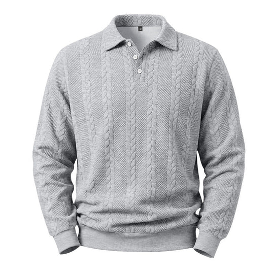 ⏳Limited time offer🔥Men's Casual Jacquard Cable Texture Top