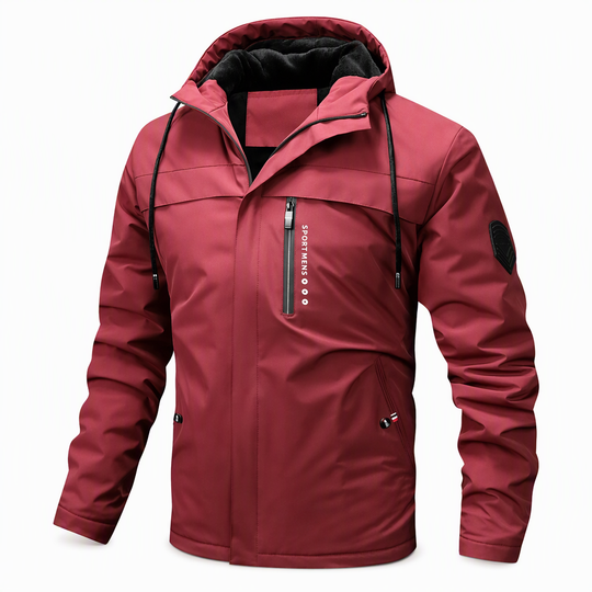 Men's American Retro Plush Lined Loose Fit Spring Autumn Coat