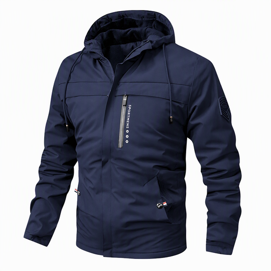 Men's American Retro Plush Lined Loose Fit Spring Autumn Coat