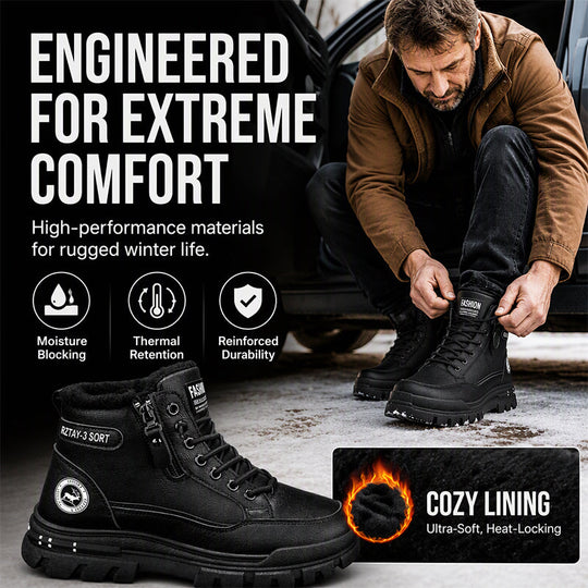 Men's Winter Non-Slip Warm Lining Boots🤎 Free Shipping