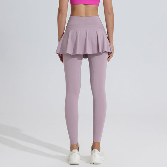 Women's High-Waisted Leggings with Skirt