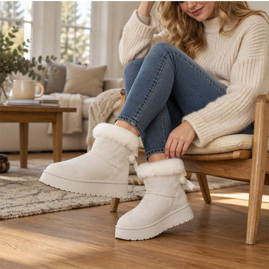 Women's Platform Mid-Calf Snow Boots