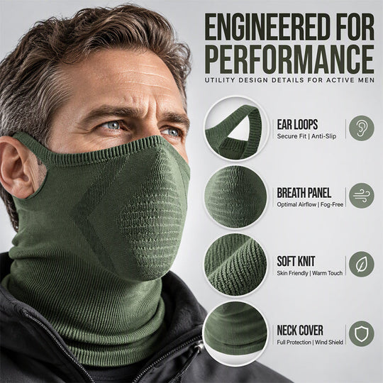 Windproof Ear Loop Neck Gaiter