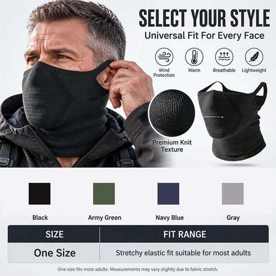 Windproof Ear Loop Neck Gaiter