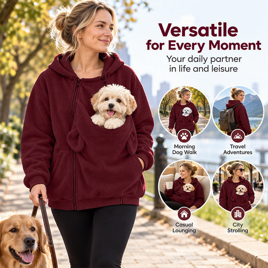 ✨Limited stock available, don’t miss out!🎉Kangaroo Pouch Pet Carrier Hoodie