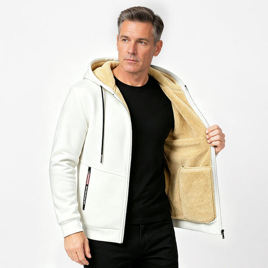 ❄️❄️50% OFF!!! 🎉✨ Men's Warm Hooded Jacket – Soft Lining, Comfy Fit & Timeless Design – Ideal for Winter, Travel & Cold Days