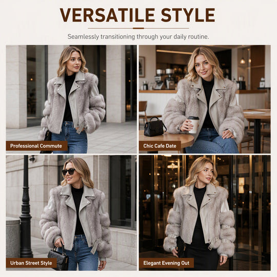Women's Faux Fur Short Winter Coat🔥𝙁𝙧𝙚𝙚 𝙎𝙝𝙞𝙥𝙥𝙞𝙣𝙜