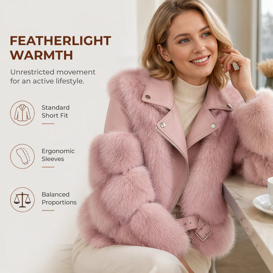 Women's Faux Fur Short Winter Coat🔥𝙁𝙧𝙚𝙚 𝙎𝙝𝙞𝙥𝙥𝙞𝙣𝙜