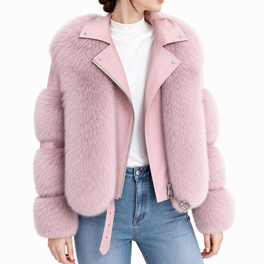 Women's Faux Fur Short Winter Coat🔥𝙁𝙧𝙚𝙚 𝙎𝙝𝙞𝙥𝙥𝙞𝙣𝙜