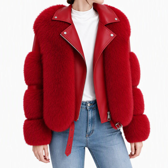Women's Faux Fur Short Winter Coat🔥𝙁𝙧𝙚𝙚 𝙎𝙝𝙞𝙥𝙥𝙞𝙣𝙜