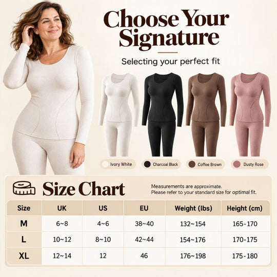 Women's Seamless Self-Heating Thermal Underwear Set