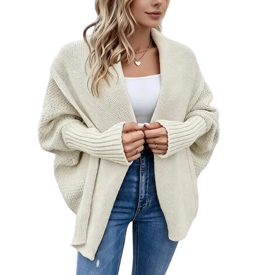 ⏳Limited time offer🔥Women's Batwing Sleeve Chunky Knit Cardigan