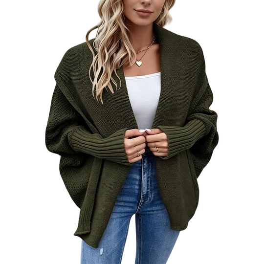 ⏳Limited time offer🔥Women's Batwing Sleeve Chunky Knit Cardigan