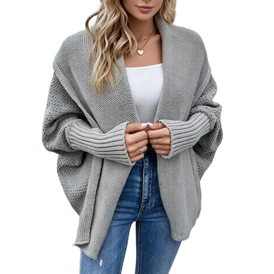 ⏳Limited time offer🔥Women's Batwing Sleeve Chunky Knit Cardigan