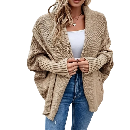 ⏳Limited time offer🔥Women's Batwing Sleeve Chunky Knit Cardigan