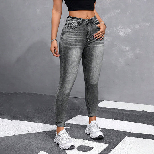 Last Chance 👖 Women's High Waisted Stretch Skinny Jeans ✨ stretch denim fabric, high waist, slim fit casual jeans