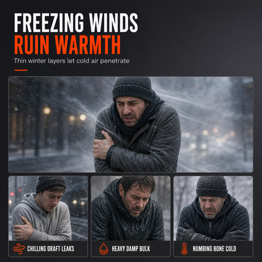 Men's Winter Hooded Padded Jacket and Pants Set