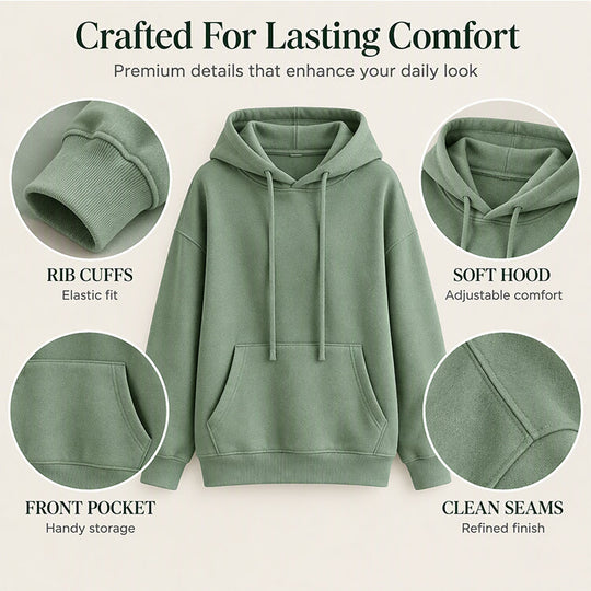 Women's Casual Oversized Drawstring Hoodie