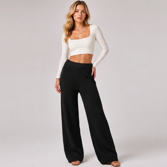 Women's Cozy Soft Wide-Leg Pants