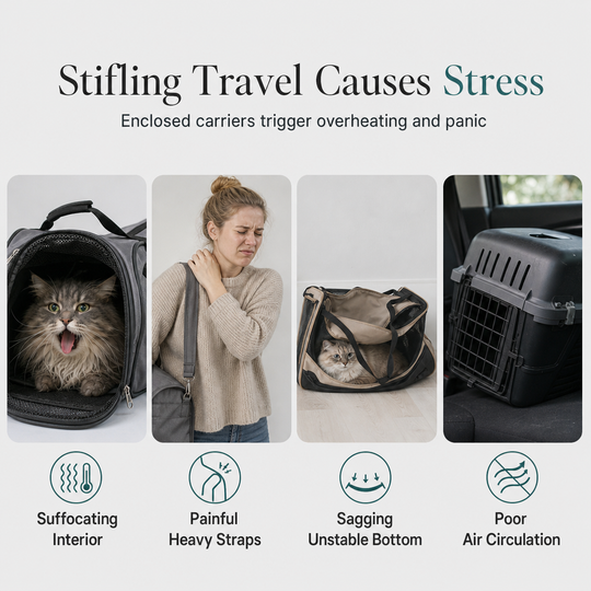 Breathable Pet Shoulder Bag Portable Outdoor Travel Carrier for Cats and Dogs