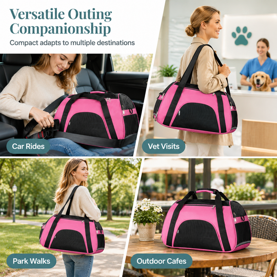 Breathable Pet Shoulder Bag Portable Outdoor Travel Carrier for Cats and Dogs