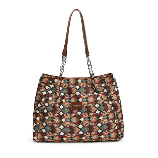 🖤Black Friday Sale🖤Retro Leopard Print Tote Bag for Women
