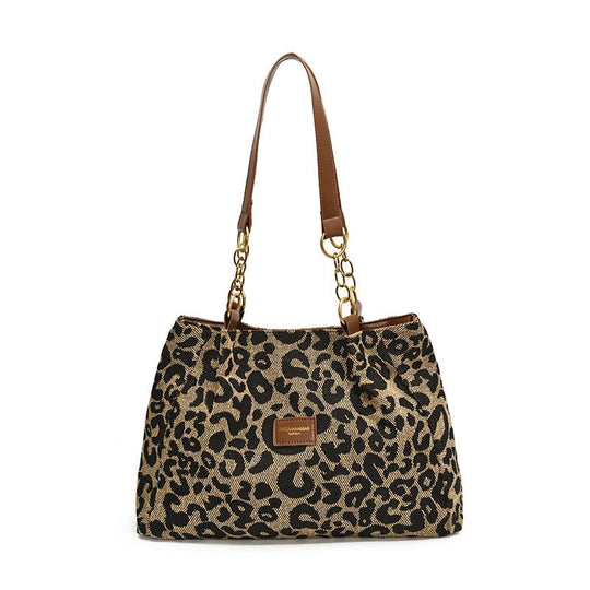 🖤Black Friday Sale🖤Retro Leopard Print Tote Bag for Women