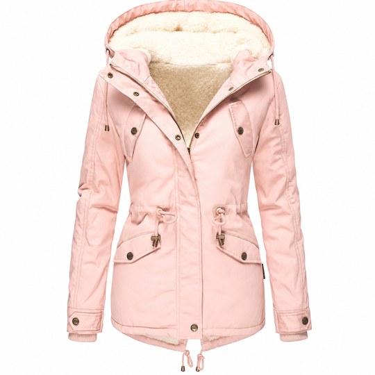 Women's Hooded Fleece-Lined Padded Winter Coat