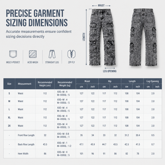 Retro Washed Wide Leg Cargo Jeans Y2K High Street Denim Pants with Pockets🥠𝙁𝙧𝙚𝙚 𝙎𝙝𝙞𝙥𝙥𝙞𝙣𝙜