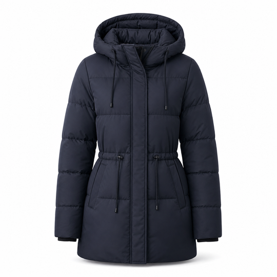 Women's Long Hooded Padded Coat