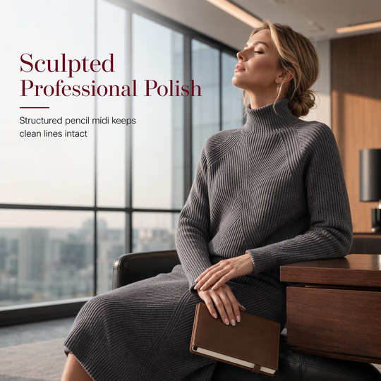 Women's Solid Color Turtleneck Knit Pullover Sweater and Skirt Set🥠𝙁𝙧𝙚𝙚 𝙎𝙝𝙞𝙥𝙥𝙞𝙣𝙜