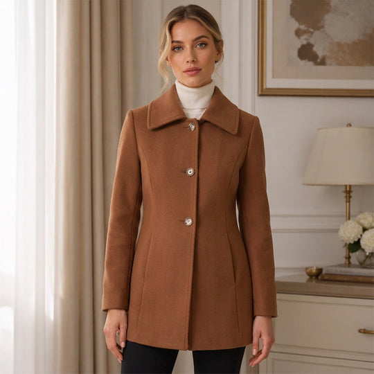 Women's Elegant Slim Fit Mid-Length Coat
