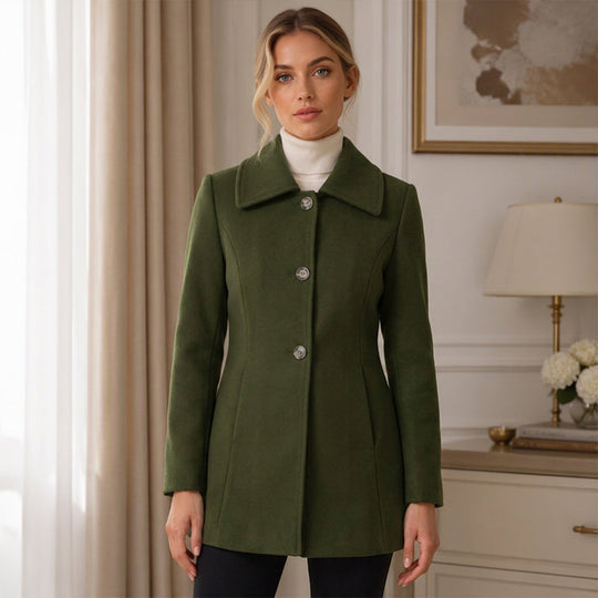 Women's Elegant Slim Fit Mid-Length Coat