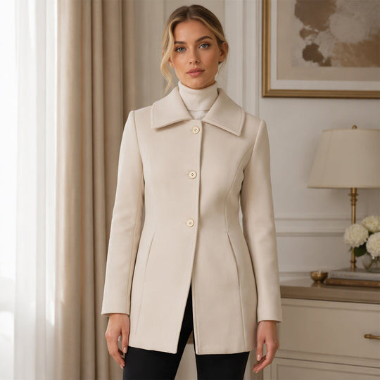 Women's Elegant Slim Fit Mid-Length Coat