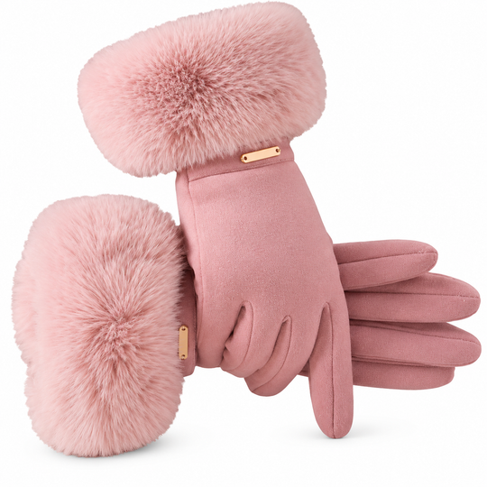 Women's Winter Thermal Touchscreen Gloves Windproof Warm Gloves for Outdoor Cycling and Driving